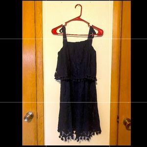 Knee length dress small size navy
